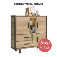 Brooklyn highboard Met verlichting