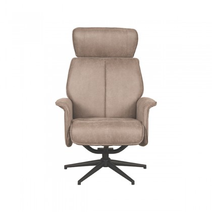LABEL51 Fauteuil Verdal - Taupe - Micro Suede
