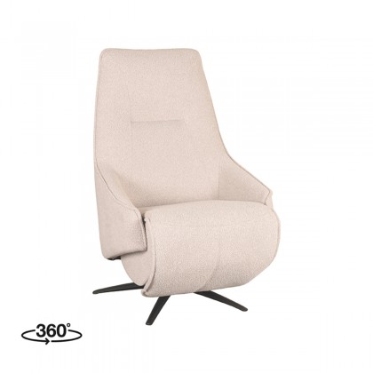 LABEL51 Fauteuil Odense - Naturel - Boucle - Elektrische