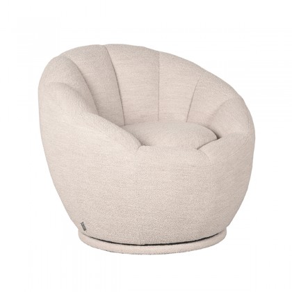 LABEL51 Fauteuil Crown - Naturel - Boucle