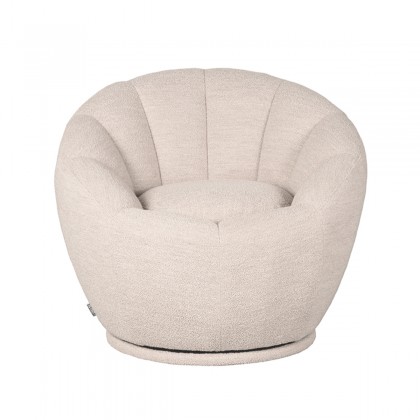 LABEL51 Fauteuil Crown - Naturel - Boucle