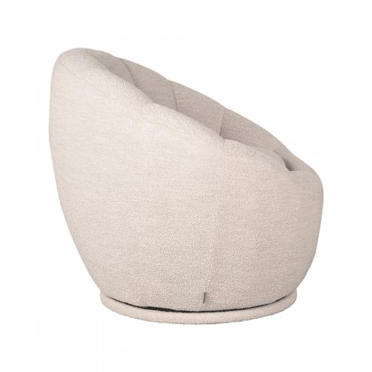 LABEL51 Fauteuil Crown - Naturel - Boucle